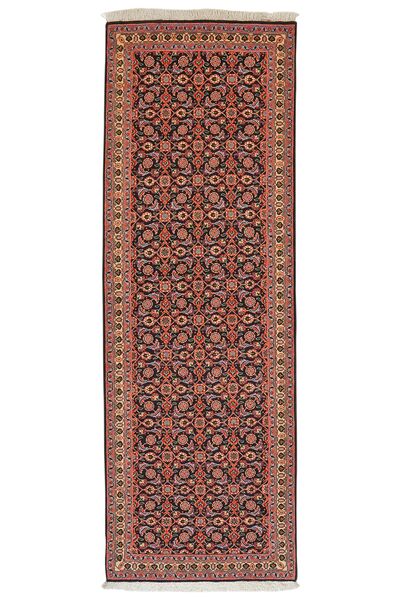  Tabriz 50 Raj Rug 69X205 Persian Wool Dark Red/Black Small