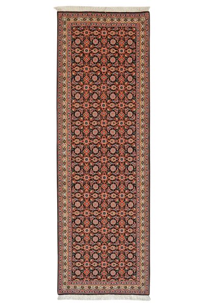  Tabriz 50 Raj Rug 65X202 Persian Wool Brown/Dark Red Small
