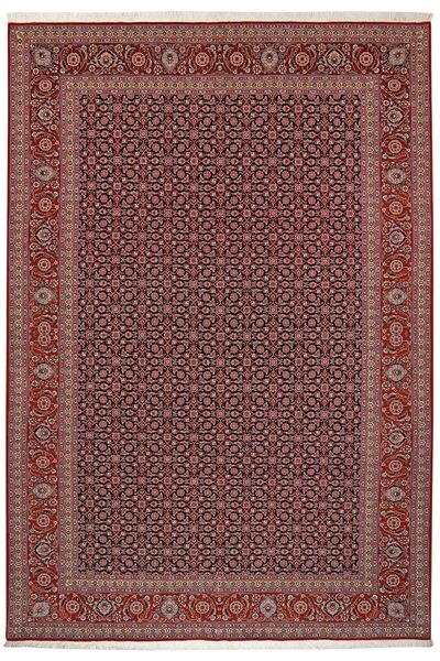 絨毯 ペルシャ タブリーズ 50 Raj 202X289 ダークレッド/ブラック (ウール, ペルシャ/イラン)