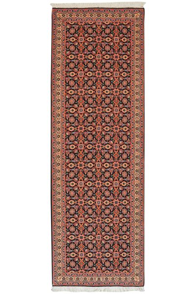  Tabriz 50 Raj Rug 65X197 Persian Wool Dark Red/Black Small