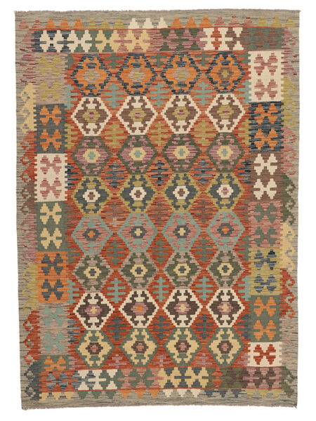  Kilim Afgán Old Style Szőnyeg 178X249 Barna/Narancssárga Carpetvista