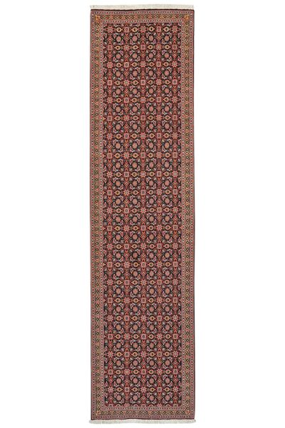  Persischer Täbriz 50 Raj Teppich 75X302 Läufer Dunkelrot/Schwarz (Wolle, Persien/Iran)