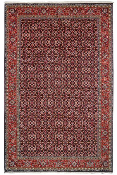 202X309 Tabriz 50 Raj Rug Oriental Dark Red/Black (Wool, Persia/Iran)