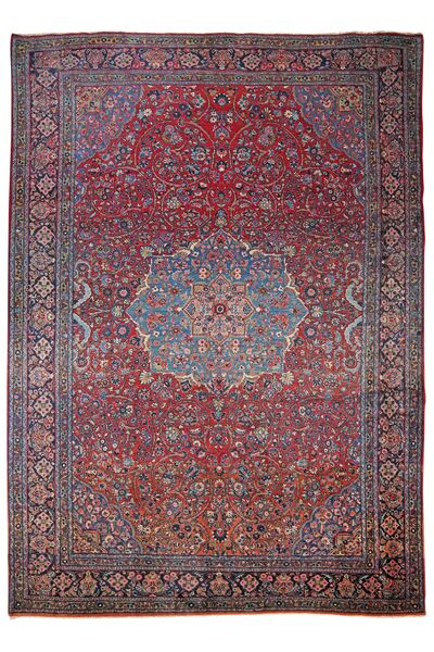 264X366 Ekbatan Rug Oriental Dark Red/Black Large (Wool, Persia/Iran)
