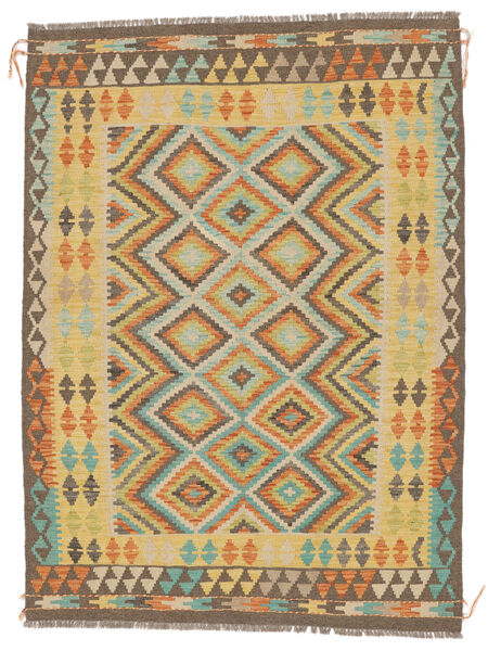 142X195 絨毯 オリエンタル キリム アフガン オールド スタイル 茶色/オレンジ (ウール, アフガニスタン) Carpetvista