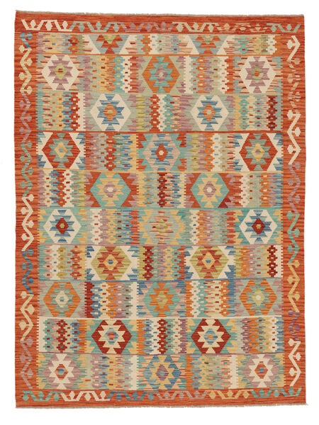  Kilim Afghan Old Style Rug 180X241 Wool Orange/Green Carpetvista