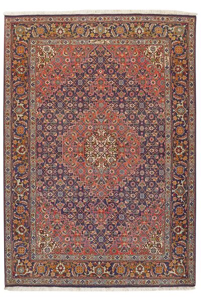 143X201 Tapete Oriental Tabriz 50 Raj Vermelho Escuro/Castanho (Lã, Pérsia/Irão)