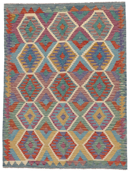  146X197 Pequeno Kilim Afegão Old Style Tapete Lã, Carpetvista