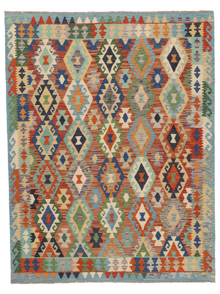 絨毯 オリエンタル キリム アフガン オールド スタイル 180X234 グリーン/ブラック (ウール, アフガニスタン)
