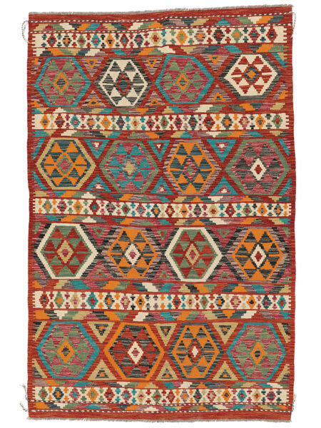  134X208 Small Kilim Afghan Old Style Rug Wool, Carpetvista
