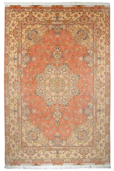 Tabriz 50 Raj Rug 204X303 Brown/Orange Wool, Persia/Iran