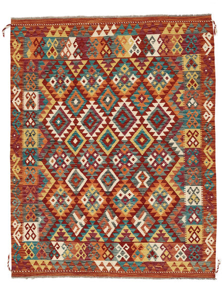 Tapete Oriental Kilim Afegão Old Style 157X198 Vermelho Escuro/Laranja (Lã, Afeganistão)