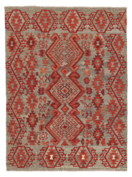 Kelim Afghan Old Stil Teppich 179X240 Dunkelrot/Braun Wolle, Afghanistan Carpetvista