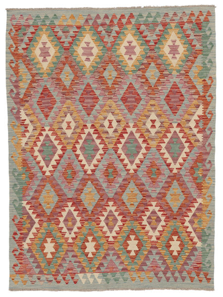  Kelim Afghan Old Stil Teppich 146X197 Dunkelrot/Braun Carpetvista