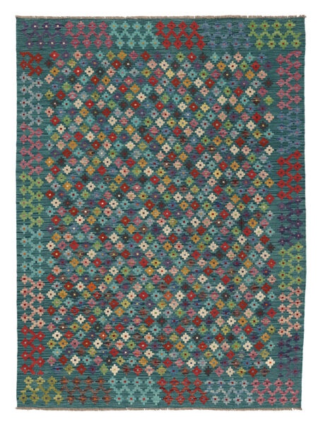  184X246 Kilim Afghan Old Style Rug Wool, Carpetvista