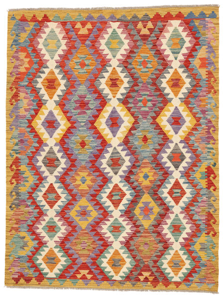 153X200 Kelim Afghan Old Stil Teppich Orientalischer Orange/Dunkelgrau (Wolle, Afghanistan) Carpetvista