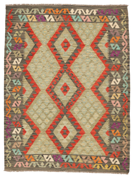  Kilim Afgán Old Style Szőnyeg 145X198 Barna/Zöld Carpetvista