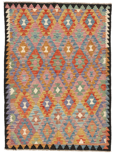 Dywan Kilim Afgan Old Style 147X200 Brunatny/Ciemnoczerwony (Wełna, Afganistan)