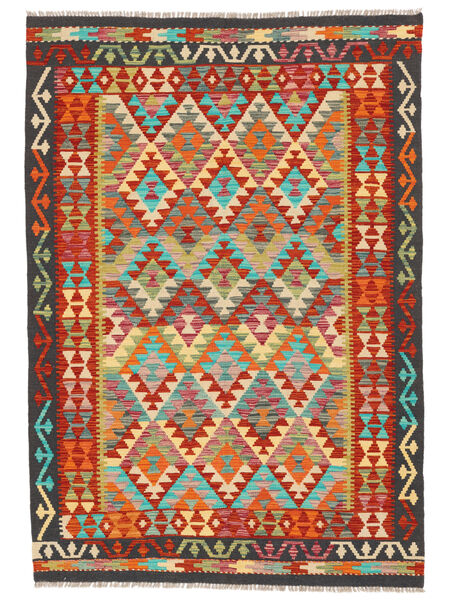  144X206 Small Kilim Afghan Old Style Rug Wool, Carpetvista
