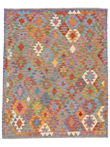 絨毯 キリム アフガン オールド スタイル 163X201 ダークグレー/ダークレッド (ウール, アフガニスタン)