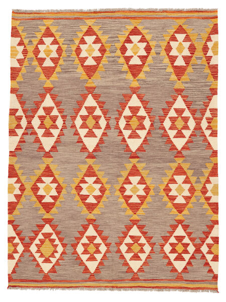 Kelim Afghan Old Stil Teppich 149X198 Braun/Rot Wolle, Afghanistan Carpetvista