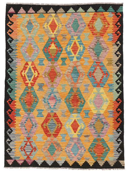  124X170 Small Kilim Afghan Old Style Rug Wool, Carpetvista