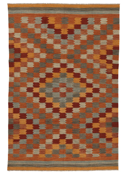  Kelim Afghan Old Style Vloerkleed 197X297 Wol Donkerrood/Bruin Carpetvista