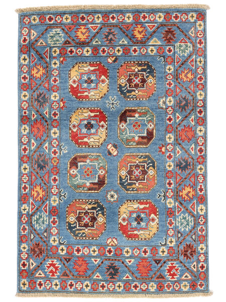  Kazak Fine Rug 78X116 Wool Dark Blue/Dark Red Small Carpetvista