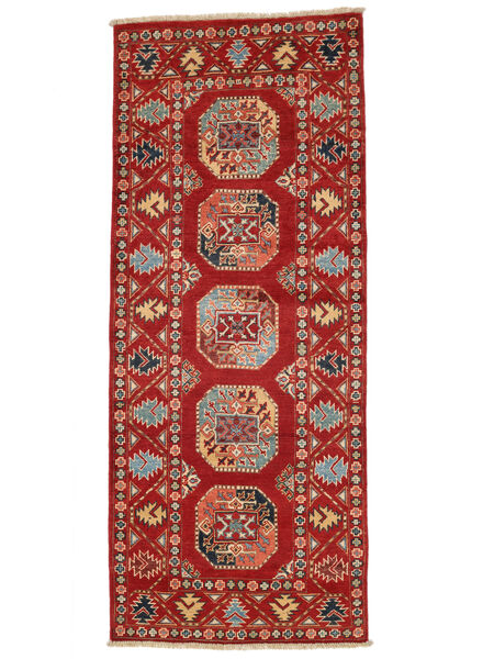 79X196 Dywan Orientalny Kazak Fine Chodnikowy Ciemnoczerwony/Brunatny (Wełna, Afganistan) Carpetvista