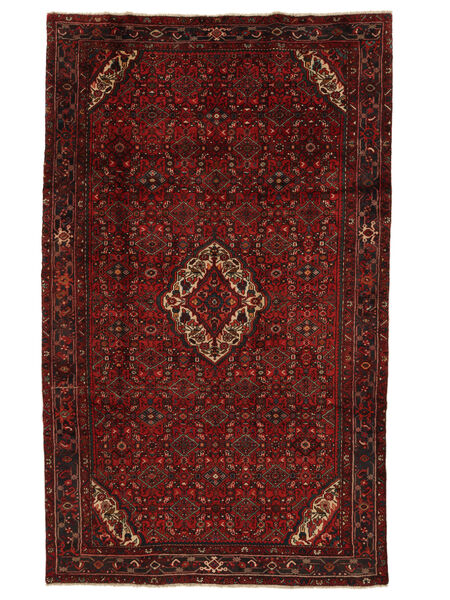 208X340 Tappeto Hosseinabad Orientale Nero/Rosso Scuro (Lana, Persia/Iran) Carpetvista