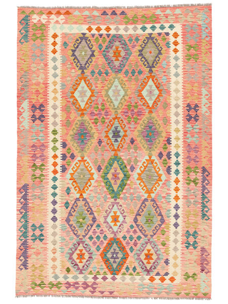 絨毯 オリエンタル キリム アフガン オールド スタイル 202X297 茶色/オレンジ (ウール, アフガニスタン)
