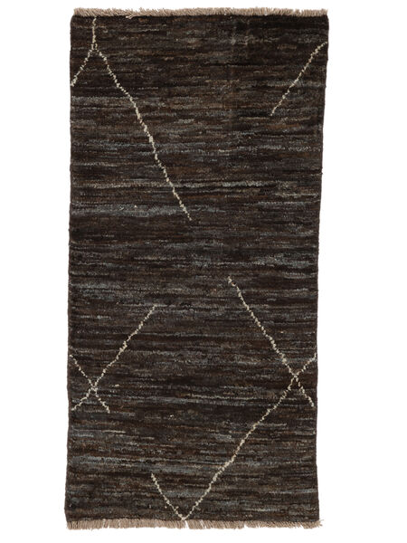  Berber Style Matot 59X119 Musta/Ruskea Carpetvista