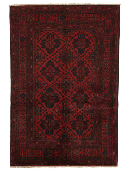 Tappeto Orientale Afghan Khal Mohammadi 133X200 Nero/Rosso Scuro (Lana, Afghanistan)