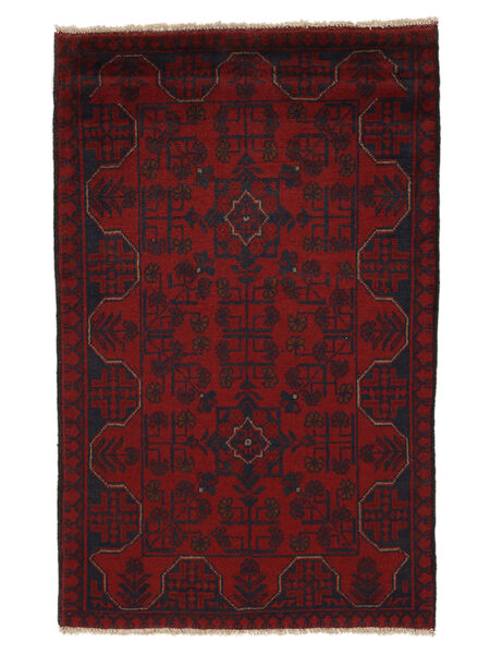 79X125 Χαλι Ανατολής Afghan Khal Mohammadi Μαύρα/Σκούρο Κόκκινο (Μαλλί, Αφγανικά) Carpetvista