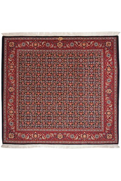 190X204 Täbriz 40 Raj Teppich Orientalischer Quadratisch Dunkelrot/Schwarz (Wolle, Persien/Iran)