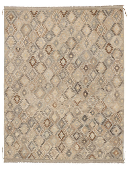  306X388 Kelim Afghan Old Stil Teppich Orange/Braun Afghanistan Carpetvista