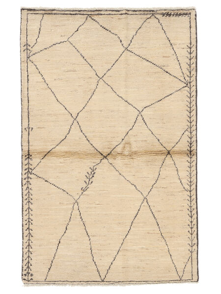  Berber Style Tappeto 96X150 Di Lana Beige/Arancione Piccolo Carpetvista