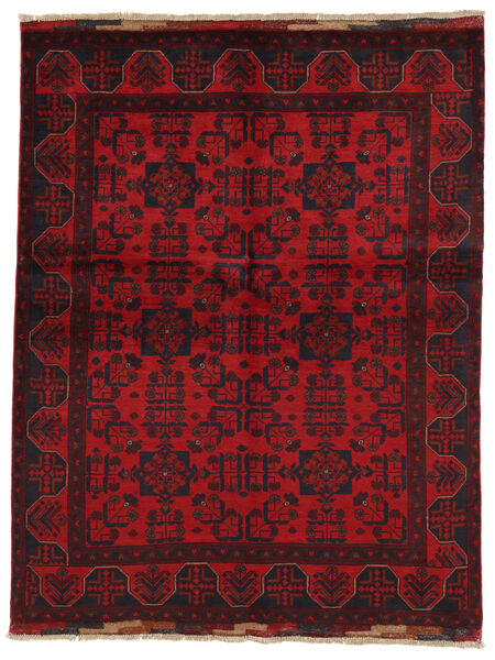  Itämainen Afghan Khal Mohammadi Matot Matto 155X195 Musta/Tummanpunainen Villa, Afganistan Carpetvista