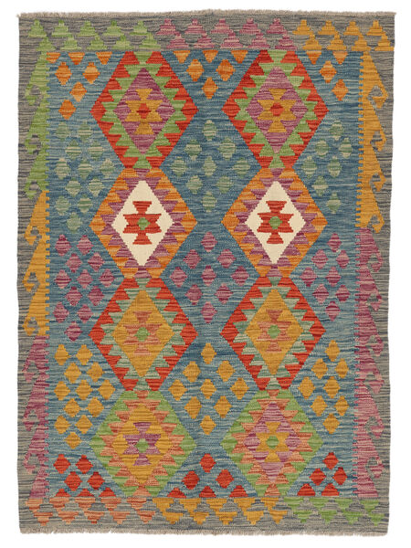  Kilim Afghan Old Style Tappeto 128X174 Di Lana Rosso Scuro/Giallo Scuro Piccolo Carpetvista