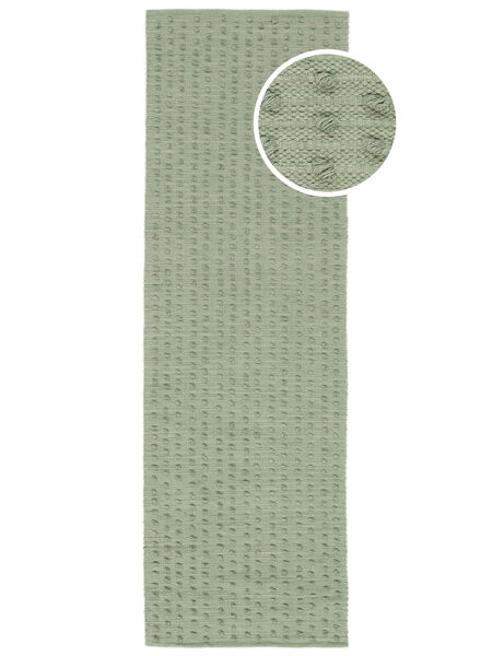  Washable 80X250 Bumblin Mint Green Runner Rug
 Small