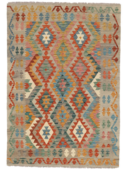 Tapete Oriental Kilim Afegão Old Style 126X179 Castanho/Laranja (Lã, Afeganistão)
