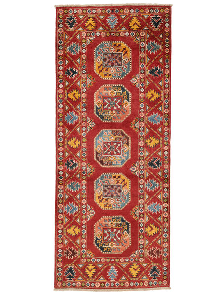 82X199 Alfombra Oriental Kazak Fine De Pasillo Rojo Oscuro/Naranja (Lana, Afganistán) Carpetvista