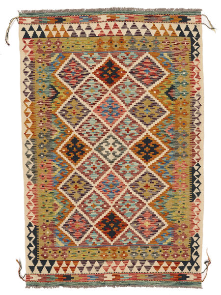 128X193 Petit Kilim Afghan Old Style Tapis Laine, Carpetvista