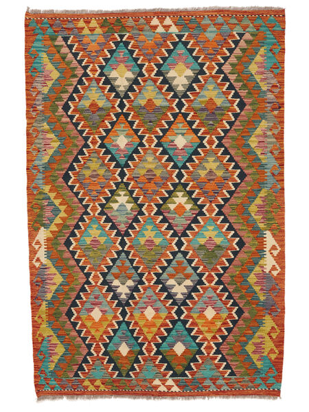 Tappeto Kilim Afghan Old Style 131X198 Rosso Scuro/Giallo Scuro (Lana, Afghanistan)