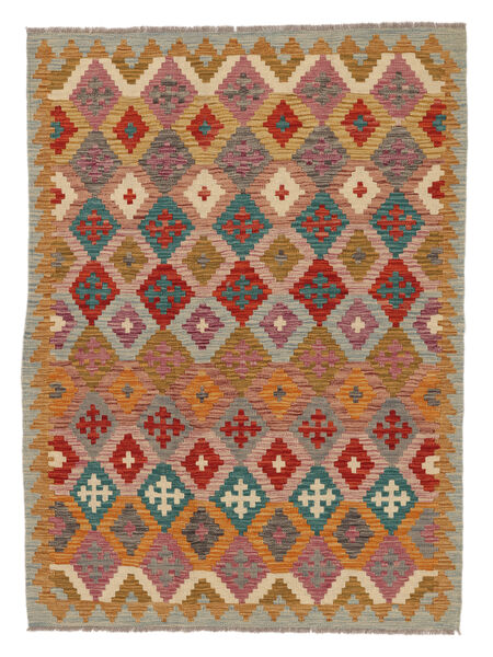  125X170 Klein Kelim Afghan Old Stil Teppich Wolle, Carpetvista