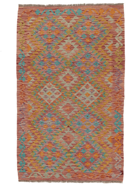 Tapis Kilim Afghan Old Style 106X173 Marron/Rouge Foncé (Laine, Afghanistan)