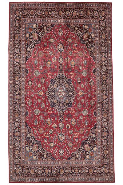 Tapis Kashan 358X553 Rouge Foncé/Noir Grand (Laine, Perse/Iran)