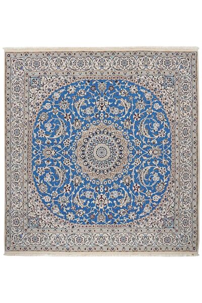 Nain Fine 9La Rug 201X210 Square Dark Grey/Black Wool, Persia/Iran