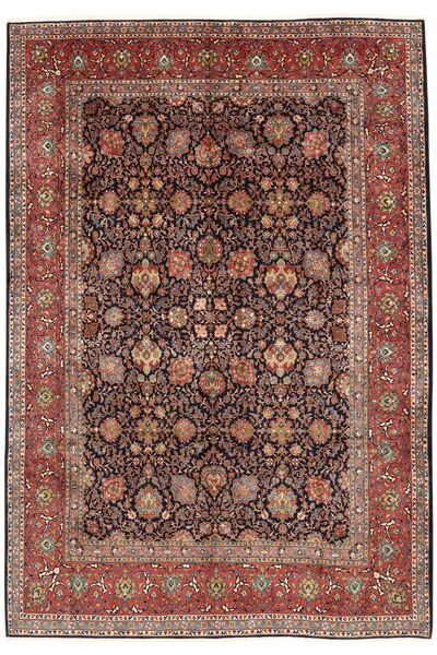  Orientalisk Sarouk Matta 326X475 Brun/Mörkröd Stor Ull, Persien/Iran
