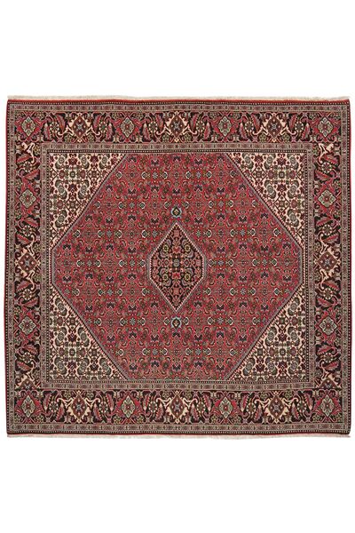Tapete Oriental Bijar 197X202 Quadrado Vermelho Escuro/Castanho (Lã, Pérsia/Irão)